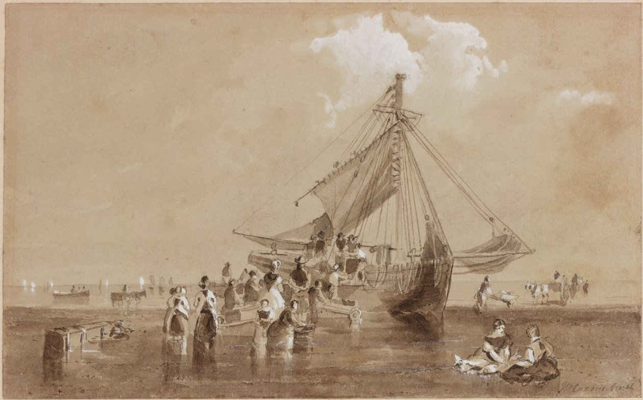 Redcar (अंगरखा) पर समुद्र तट पर द्वारा जॉन विल्सन कारमाइकल