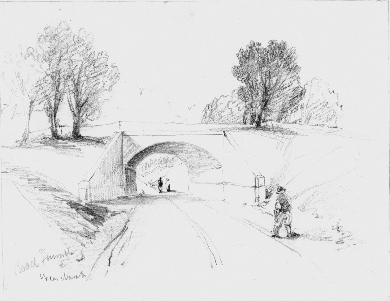 रोड टनल नियर नवर्थ, 1836 द्वारा जॉन विल्सन कारमाइकल