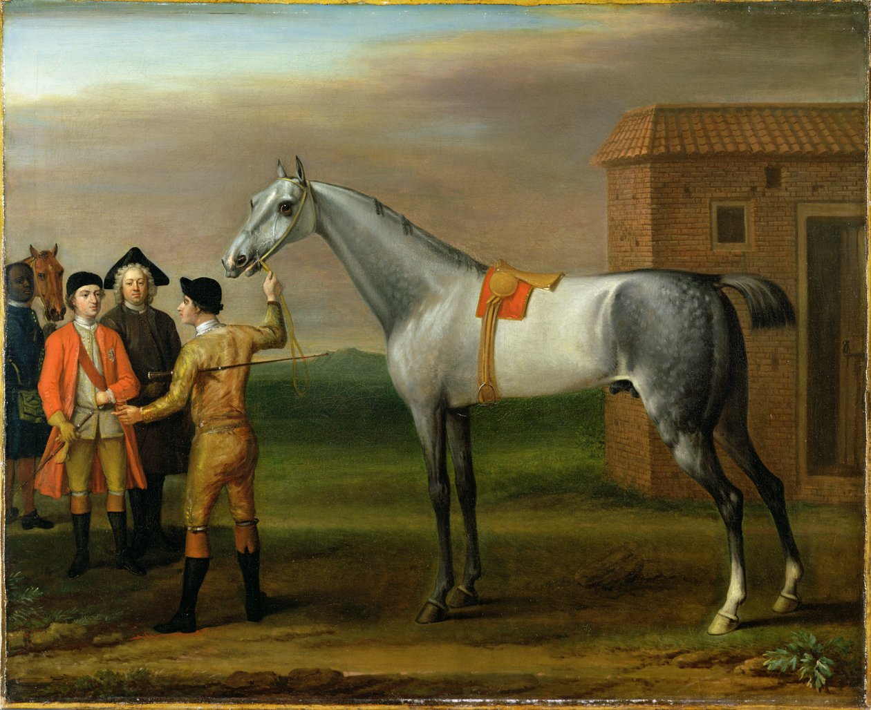 लैम्प्रे, अपने मालिक, सर विलियम मॉर्गन के साथ, न्यूमार्केट, 1723 में द्वारा जॉन वॉटन