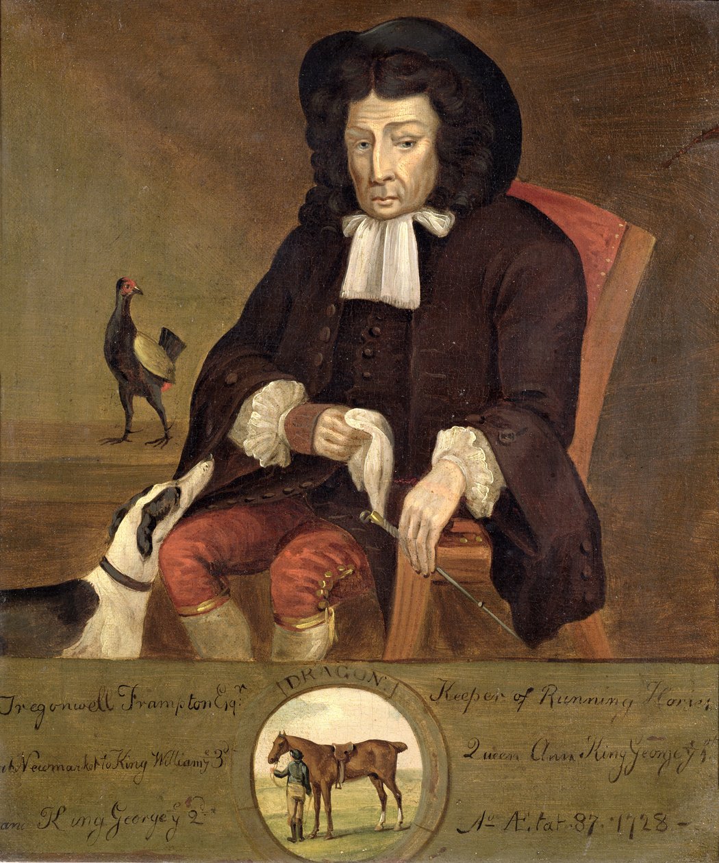 Tregonwell Frampton (1641-1727) टर्फ के पिता, 1728 द्वारा जॉन वॉटन