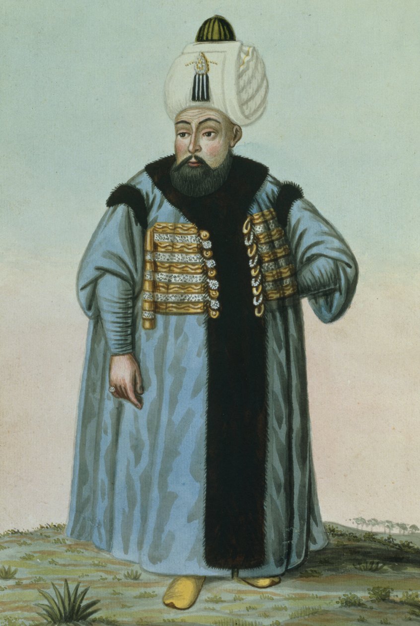 सेलिम II (1524-74) ने &39;साड़ी&39;, गोरा या खट्टा, सुल्तान 1566-74, &39;ए सीरीज ऑफ पोट्रेट्स ऑफ एंपोरर्स ऑफ तुर्की&39; 1808 से कहा द्वारा जॉन यंग
