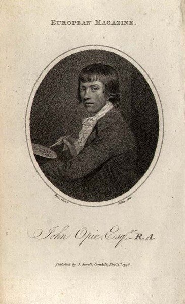 जॉन ओपी का पोर्ट्रेट (1761-1807), रिडले द्वारा उकेरा गया द्वारा जॉन (बाद में) ओपी