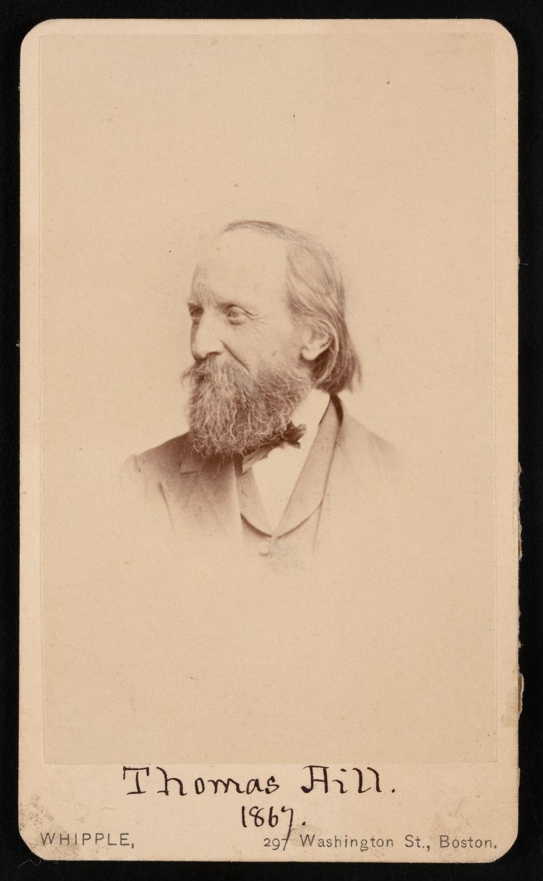थॉमस हिल का पोर्ट्रेट 1818-1891, 1867। द्वारा जॉन एडम्स व्हिपल
