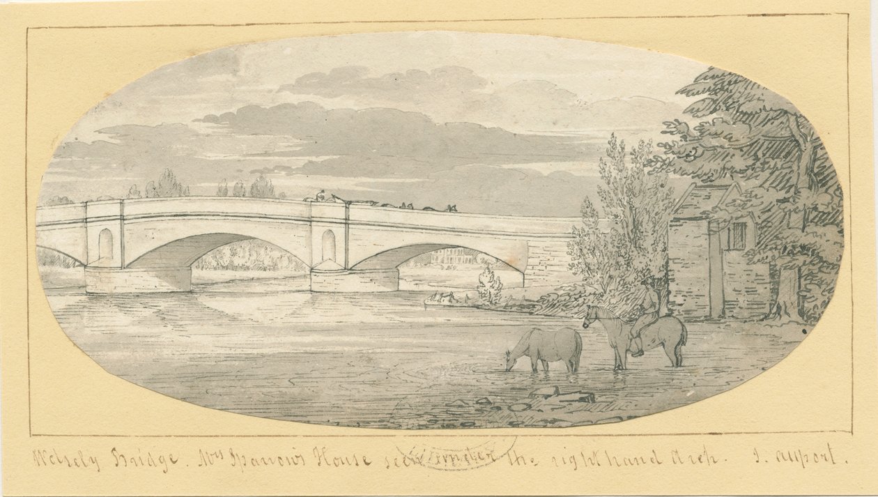 वोल्सेली ब्रिज: पेन एंड वॉश ड्रॉइंग, एन डी [1799-1854] (ड्राइंग) द्वारा जॉन ऑलपोर्ट
