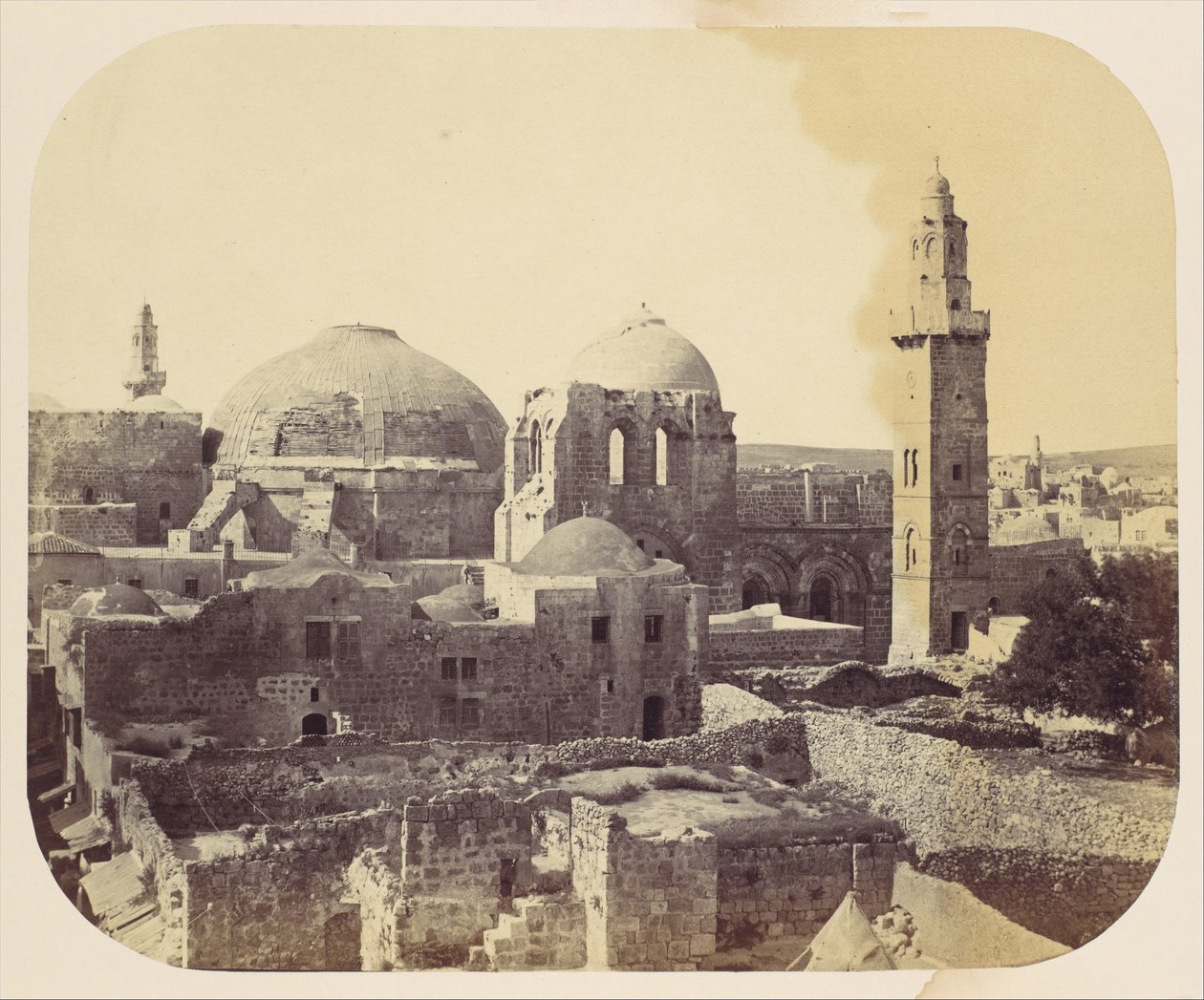 डोम ऑफ द होली सीपुलचर, जेरूसलम, 1860। द्वारा जॉन एंथनी