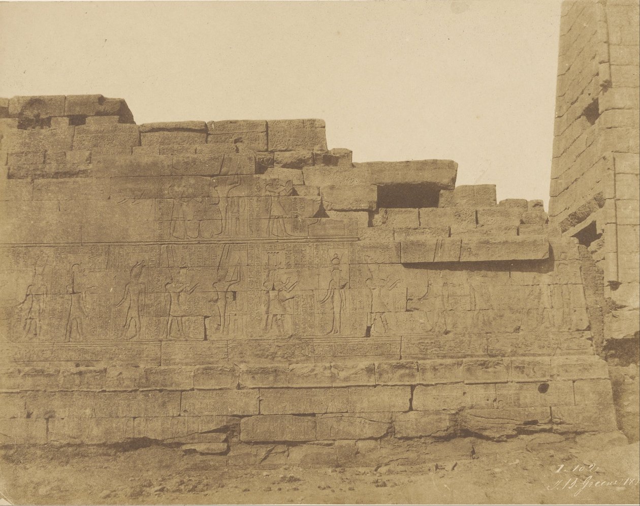 कर्नाटक, हाईपोस्टाइल हॉल के दक्षिण में मंदिर, दक्षिण दीवार (बाहरी चेहरा) द्वारा जॉन ब्यासली ग्रीन