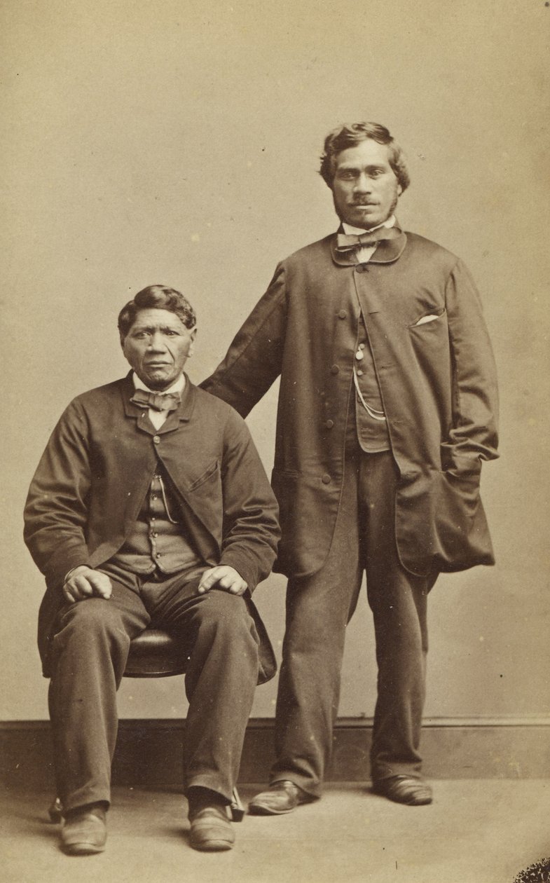 तकेरी और हापिमाना, c.1863 (एल्बम प्रिंट) द्वारा जॉन बीट्टी