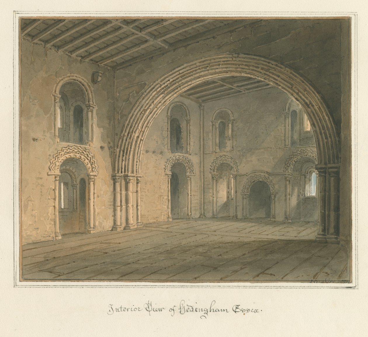 एसेक्स - हशिंगम [कैसल] - इंटीरियर, 1827 द्वारा जॉन बकलर