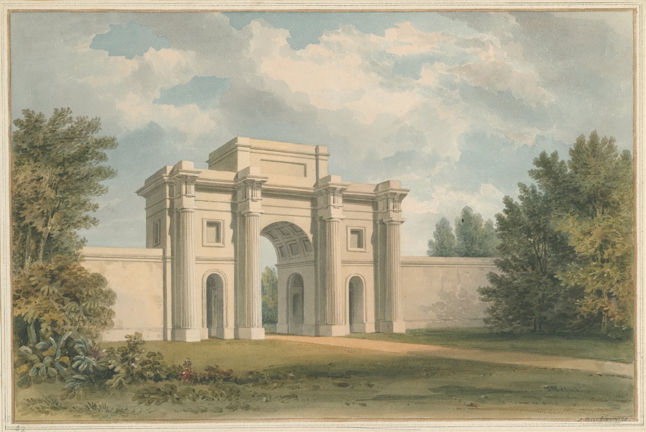 लीसेस्टरशायर - गोप्सल हाउस - द गेटवे, 1820 द्वारा जॉन बकलर