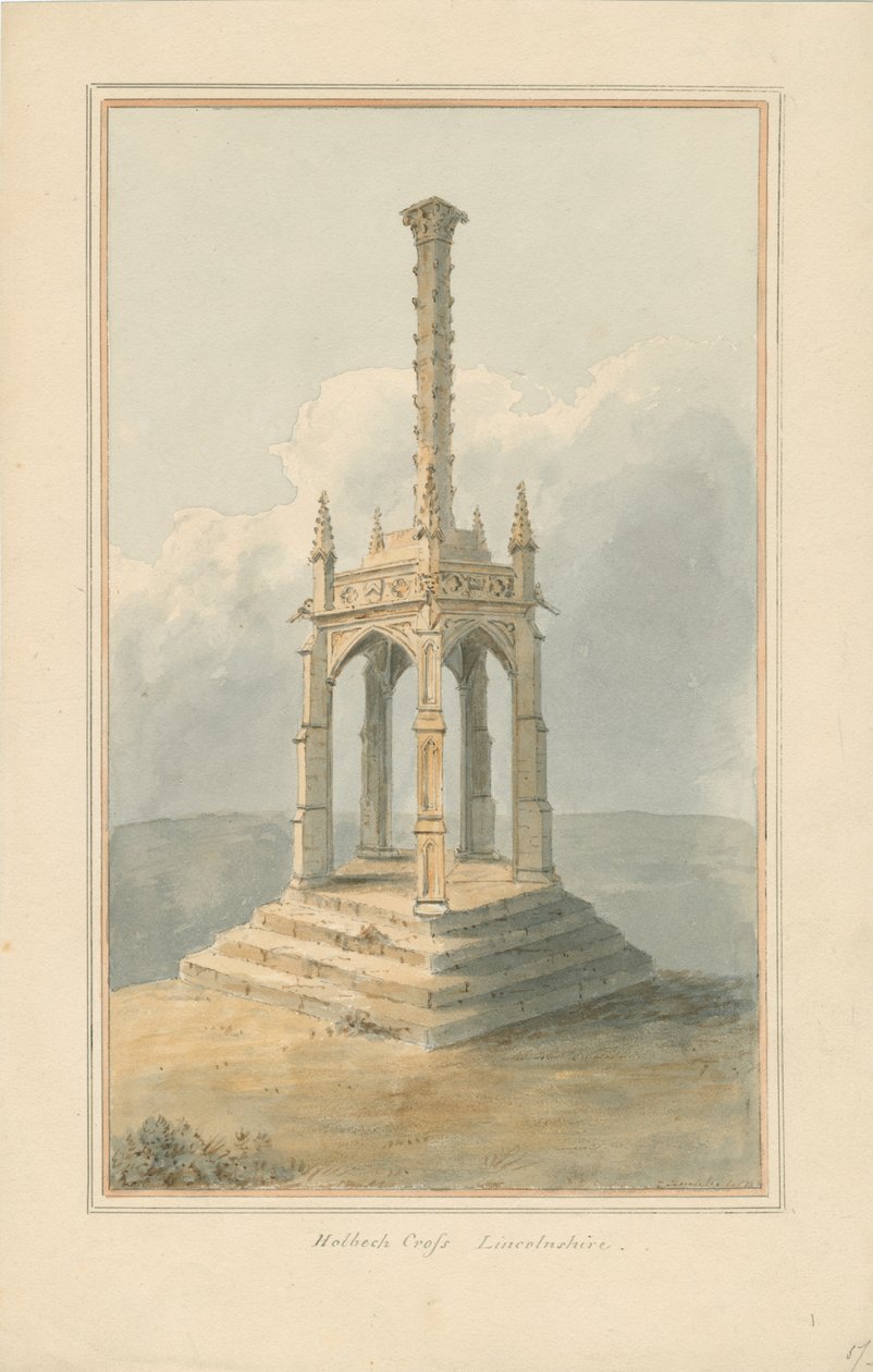 लिंकनशायर - होलबच क्रॉस, [1824] द्वारा जॉन बकलर