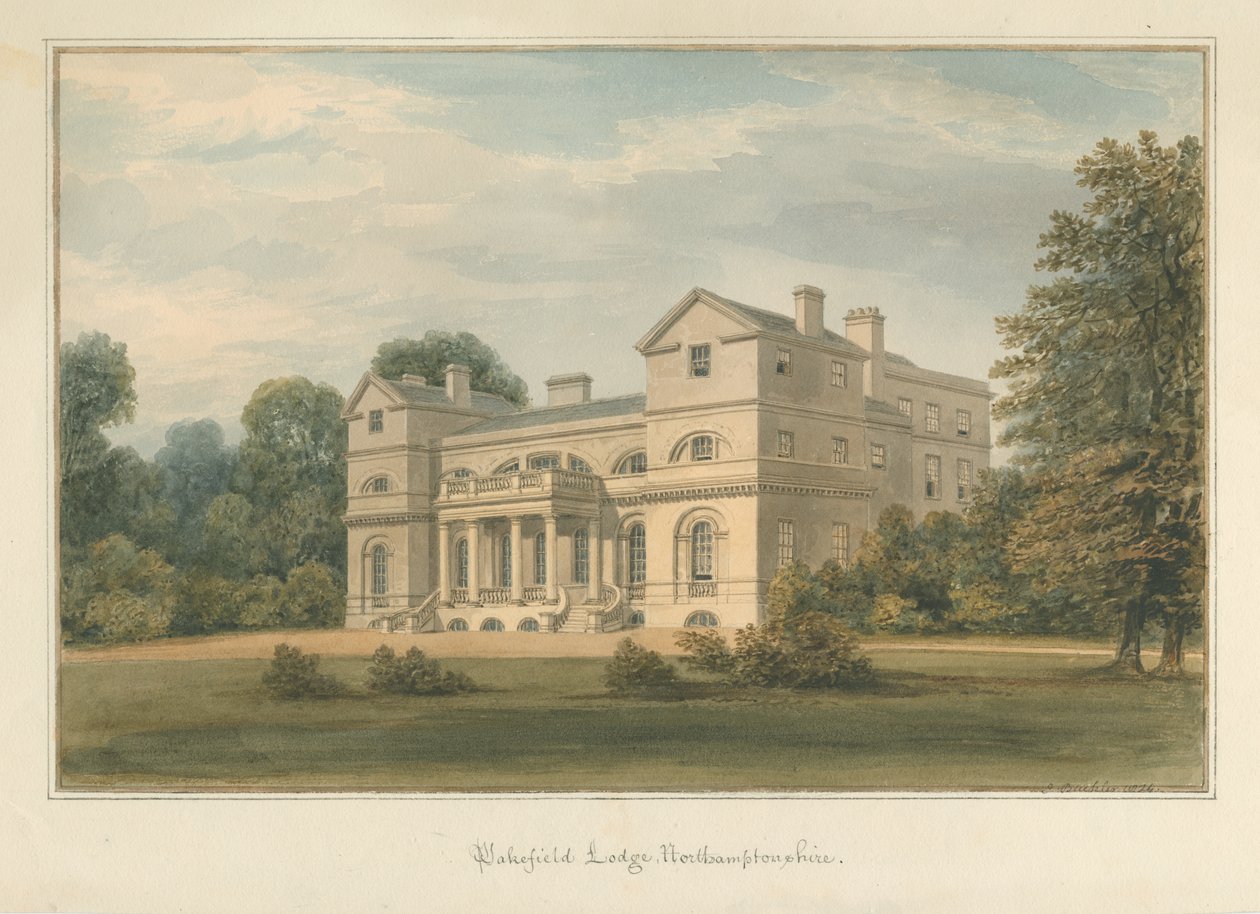 नॉर्थम्पटनशायर - वेकफील्ड लॉज, 1824 द्वारा जॉन बकलर