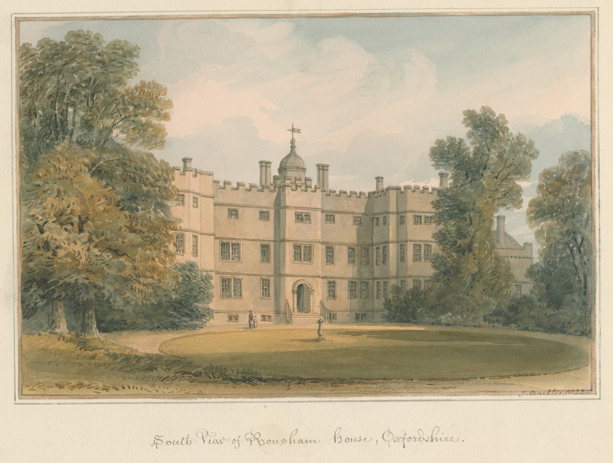 ऑक्सफ़ोर्डशायर - रूसम हाउस, 1823 द्वारा जॉन बकलर