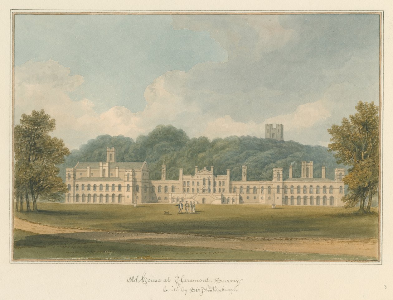 सरे - क्लेरमॉन्ट - ओल्ड हाउस, 1824 द्वारा जॉन बकलर