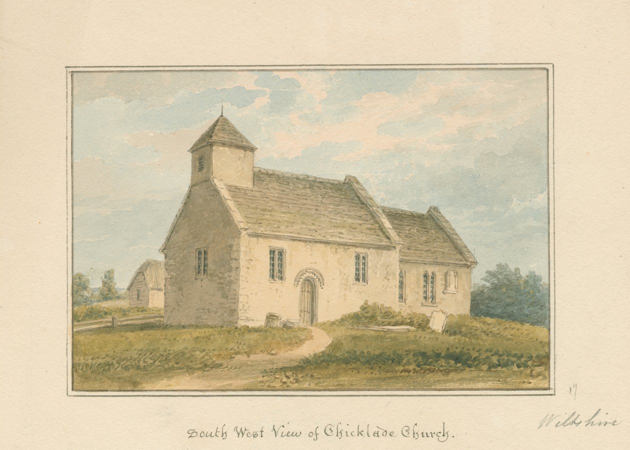 विल्टशायर - चिकलेड चर्च, 1817 द्वारा जॉन बकलर
