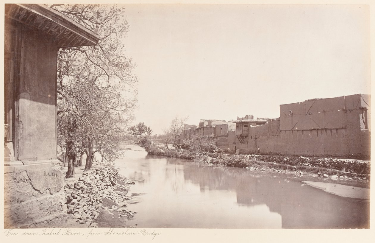 काबुल नदी का एक दृश्य द्वारा जॉन बर्क