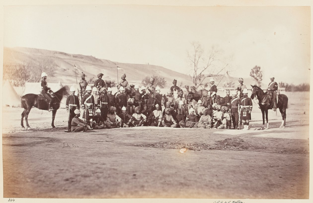 ; सहायक एडजुटेंट जनरल के साथ प्रोवोस्ट-मार्शल और स्टाफ , 1879 लगभग द्वारा जॉन बर्क