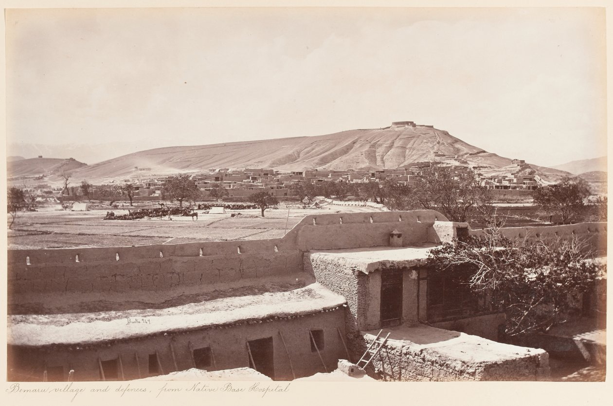 बेमारू गांव और देशी बेस अस्पताल से बचाव, 1879 द्वारा जॉन बर्क