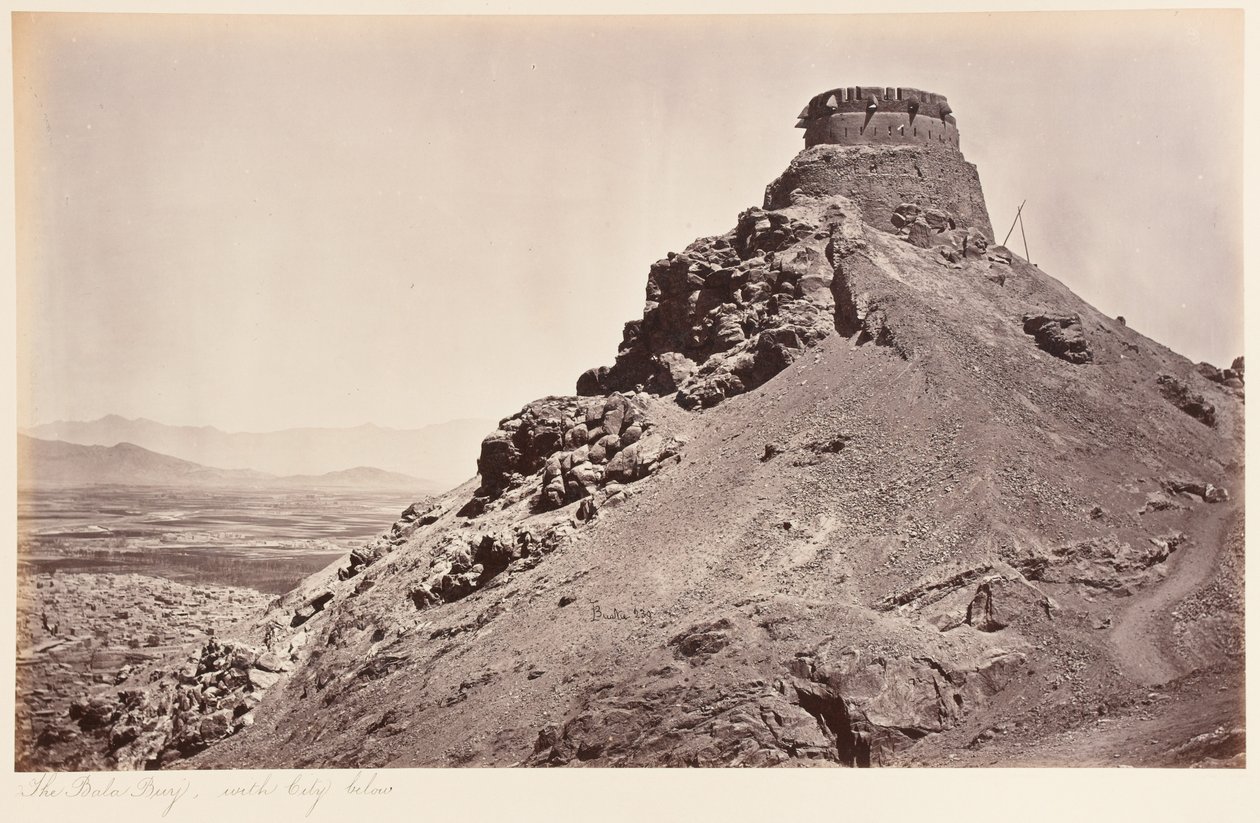 काबुल का पैनोरमा बाला बुर्ज से देखा गया, 1879 द्वारा जॉन बर्क