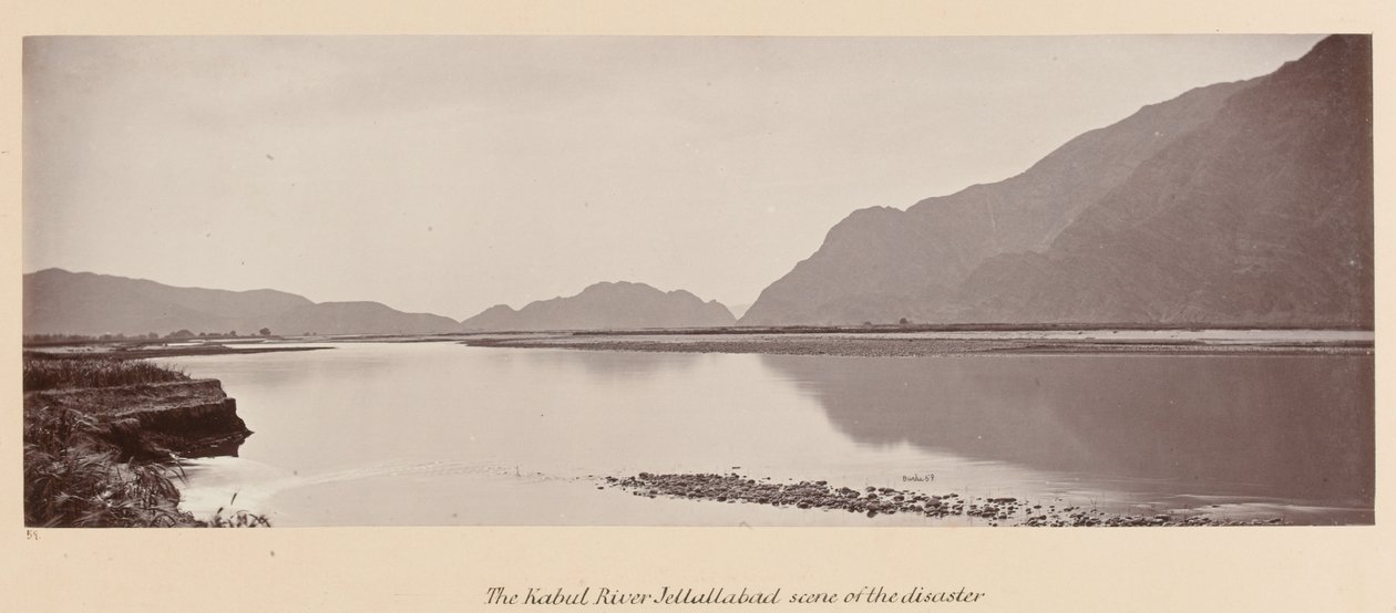  काबुल नदी, जललाबाद, आपदा का दृश्य , 1879 द्वारा जॉन बर्क
