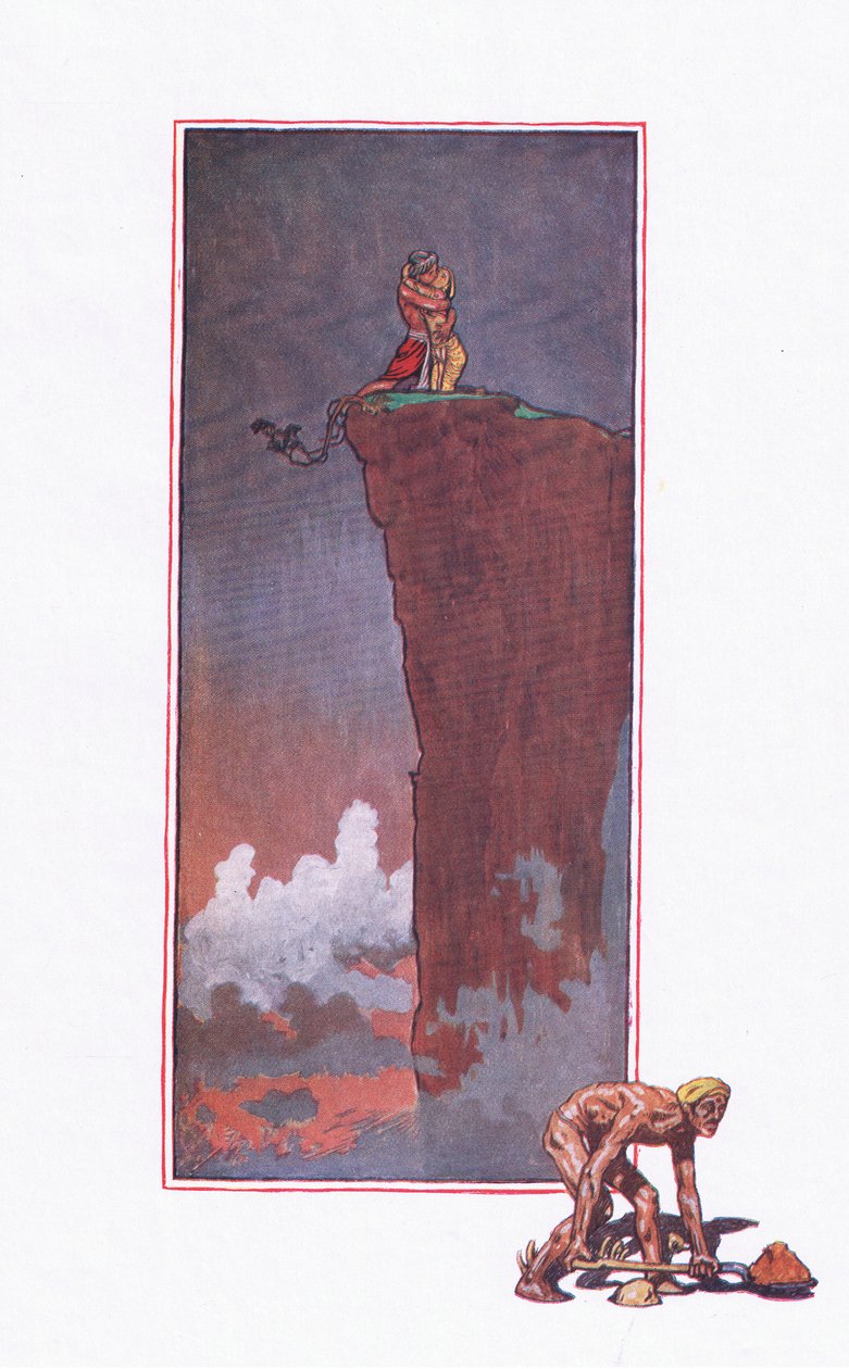 अकाल गीत, द गार्डन ऑफ काम (और भारत के अन्य गीत), 1920 से चित्रण द्वारा जॉन बयम लिस्टन शॉ