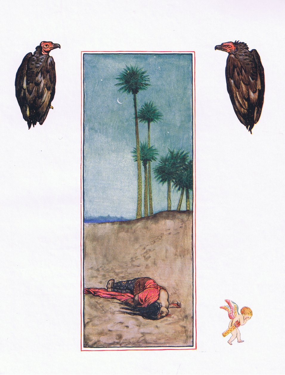 फ़िरोज़ा, द गार्डन ऑफ़ काम (और भारत के अन्य गीत), 1920 से चित्रण द्वारा जॉन बयम लिस्टन शॉ