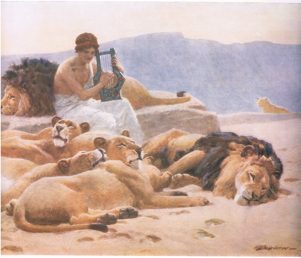 ऑर्फ़ियस और उसका ल्यूट, बिबिस एनुअल, 1916-17 द्वारा जॉन चार्ल्स डॉलमैन