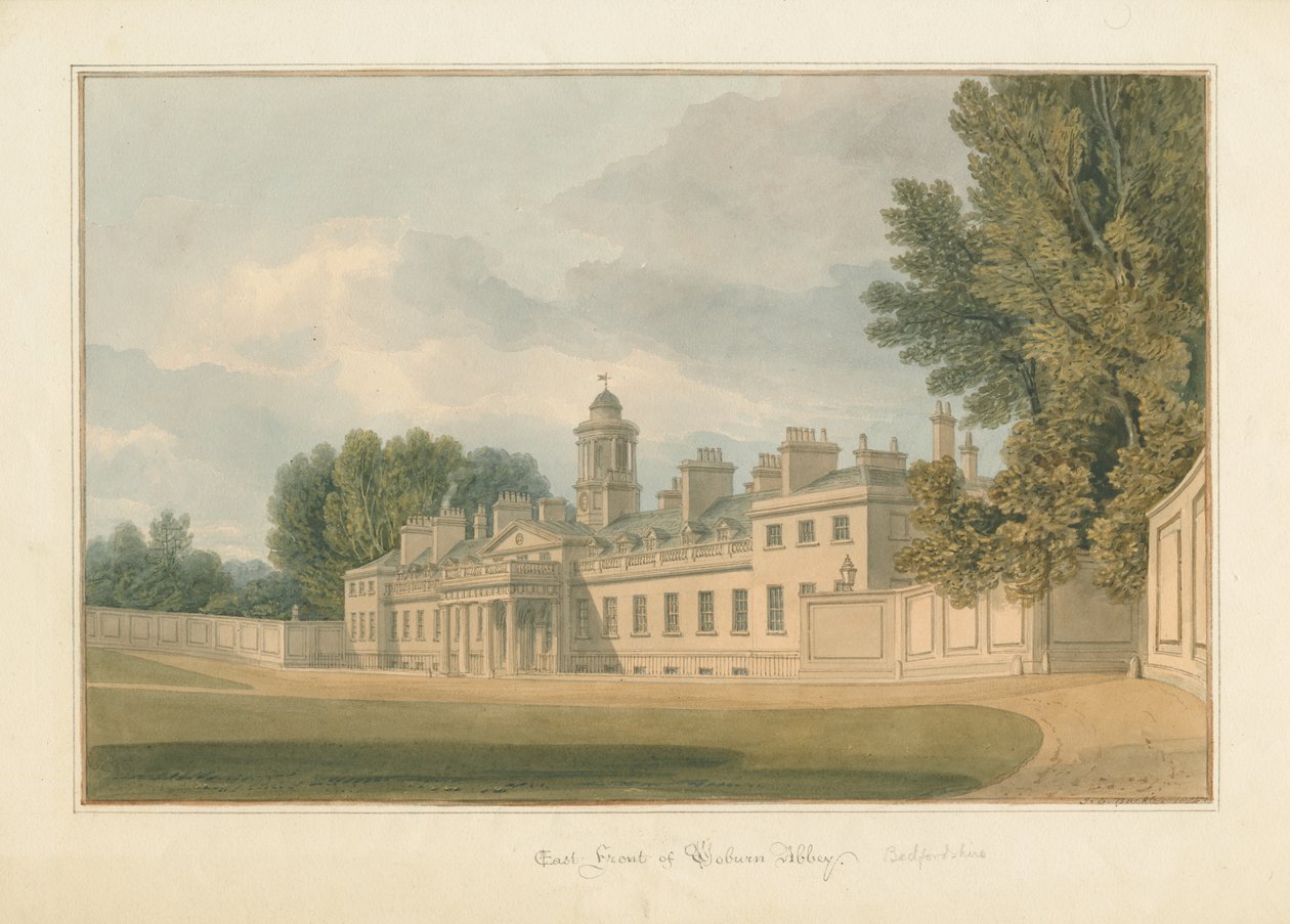बेडफोर्डशायर - वोबर्न एबे, 1824 द्वारा जॉन चेसेल बकलर