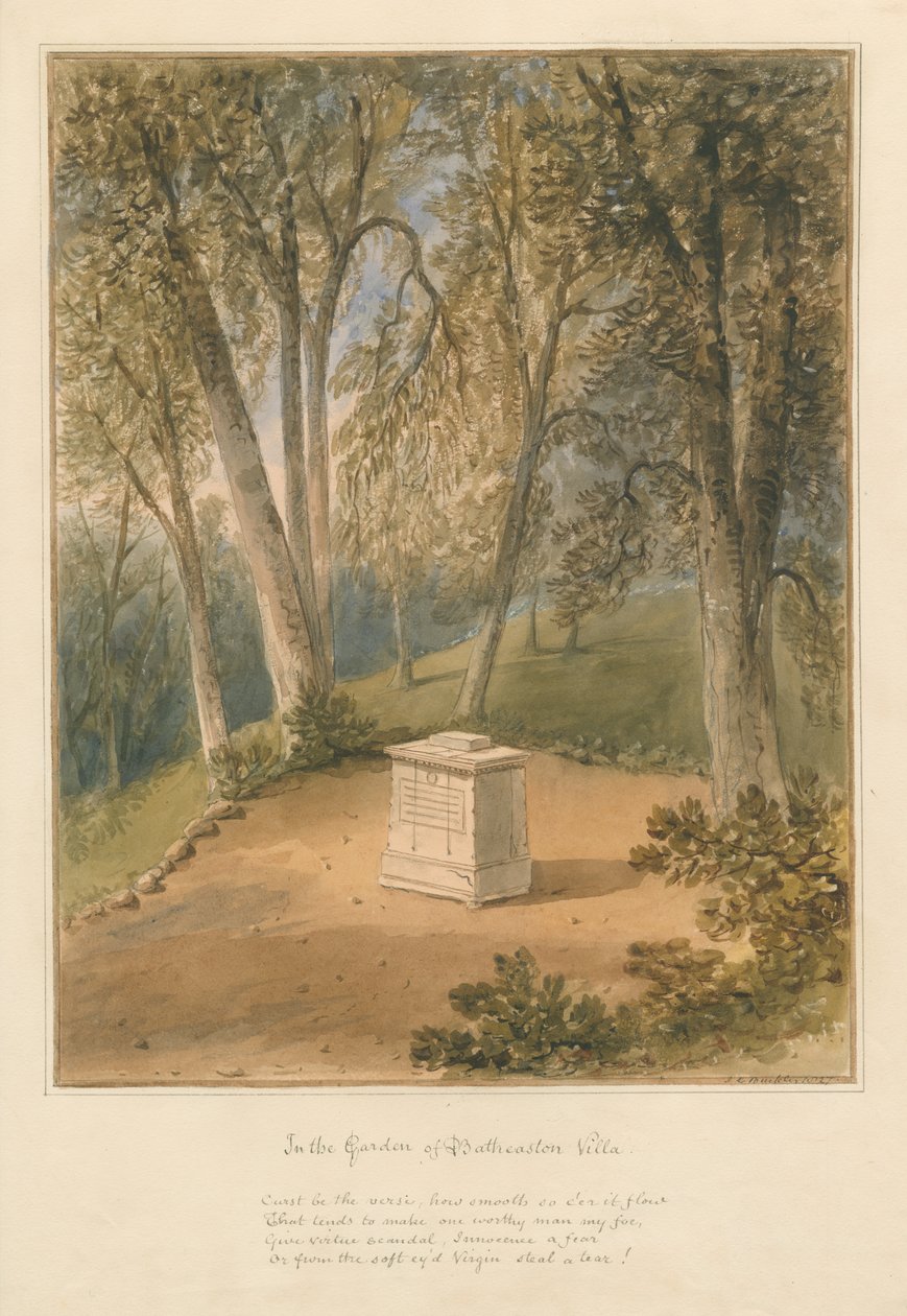 समरसेट - बाथस्टोन विला गार्डन, 1827 द्वारा जॉन चेसेल बकलर