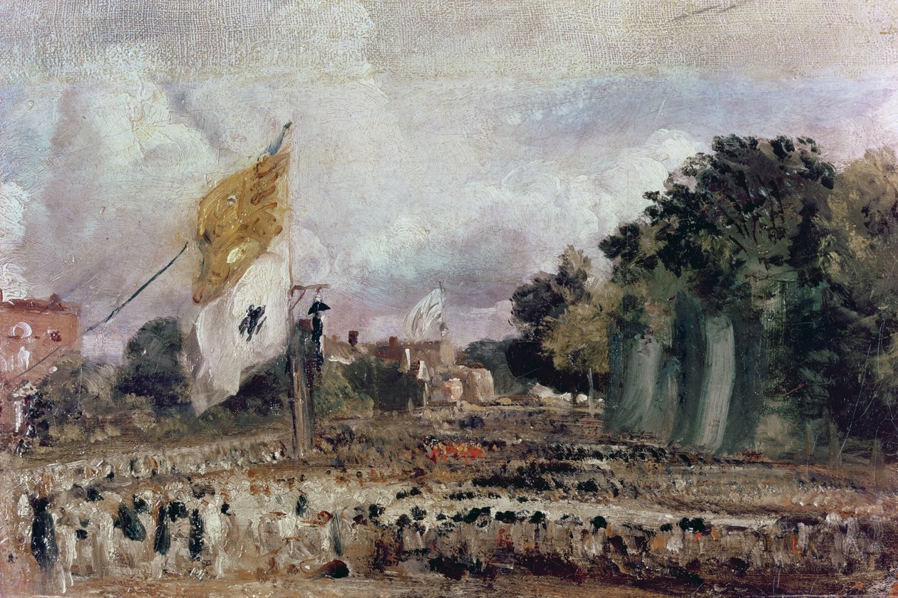 1814 के पूर्वी बर्घोल्ट में 1814 की सामान्य शांति का उत्सव द्वारा जॉन कांस्टेबल