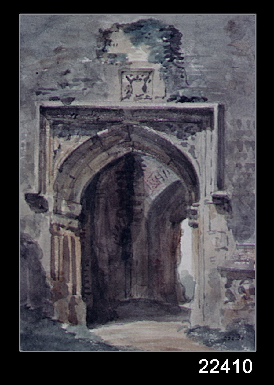 ईस्ट बर्घोल्ट चर्च: साउथ आर्काइव ऑफ़ द रुएन्ड टॉवर, 1806 द्वारा जॉन कांस्टेबल