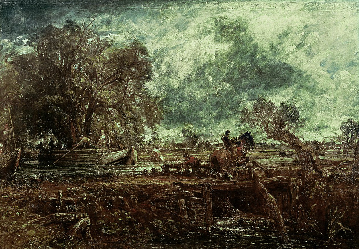 लीपिंग हॉर्स के लिए अध्ययन, c.1825 द्वारा जॉन कांस्टेबल