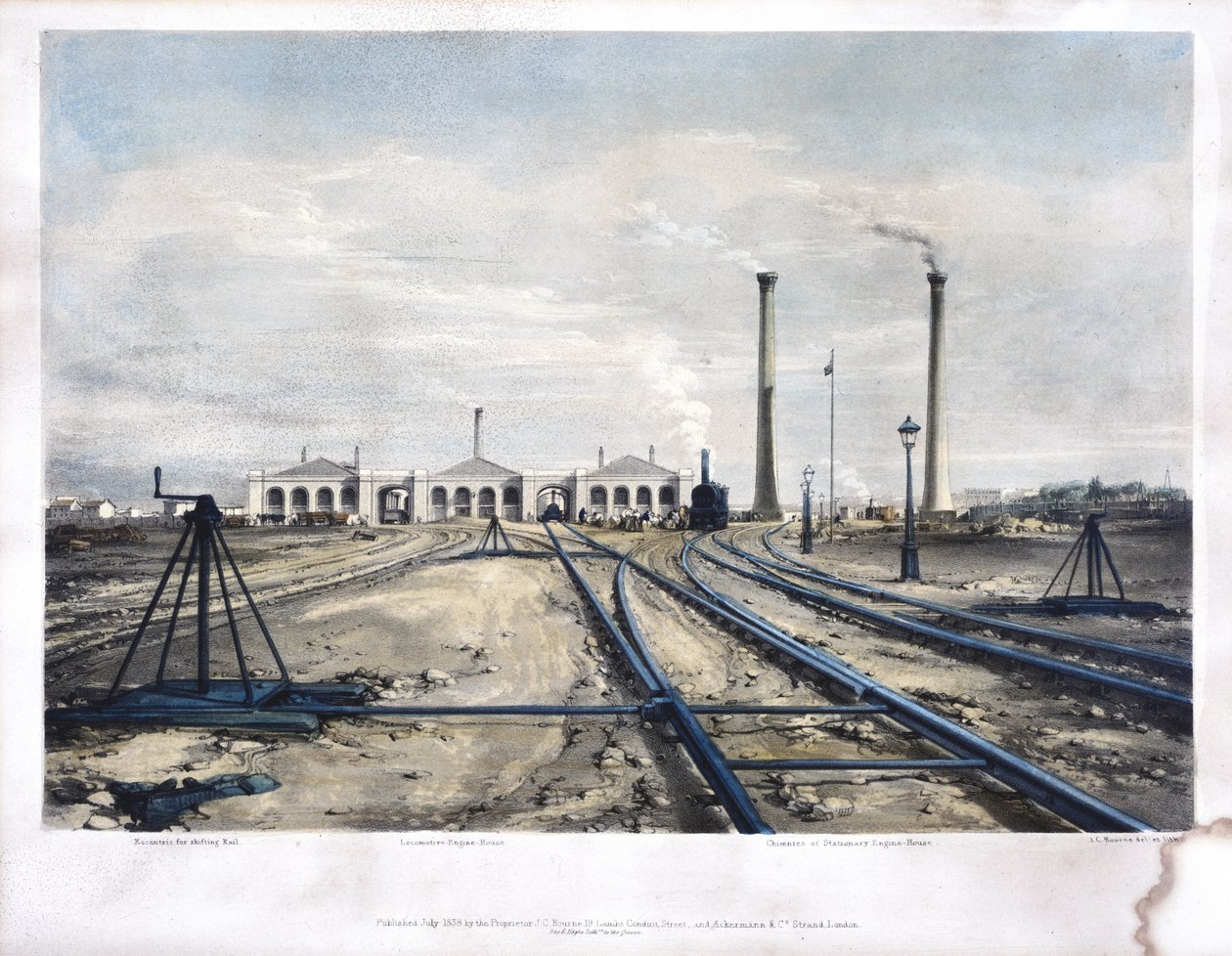 कैमडेन टाउन इंजन हाउस, 1838 द्वारा जॉन कुक बोर्न