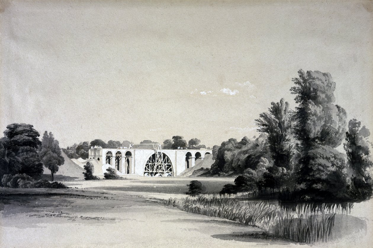 बिनले के पास सोये विडक्ट, 2 जुलाई 1837 (कलम और स्याही और कागज पर धोना) द्वारा जॉन कुक बोर्न