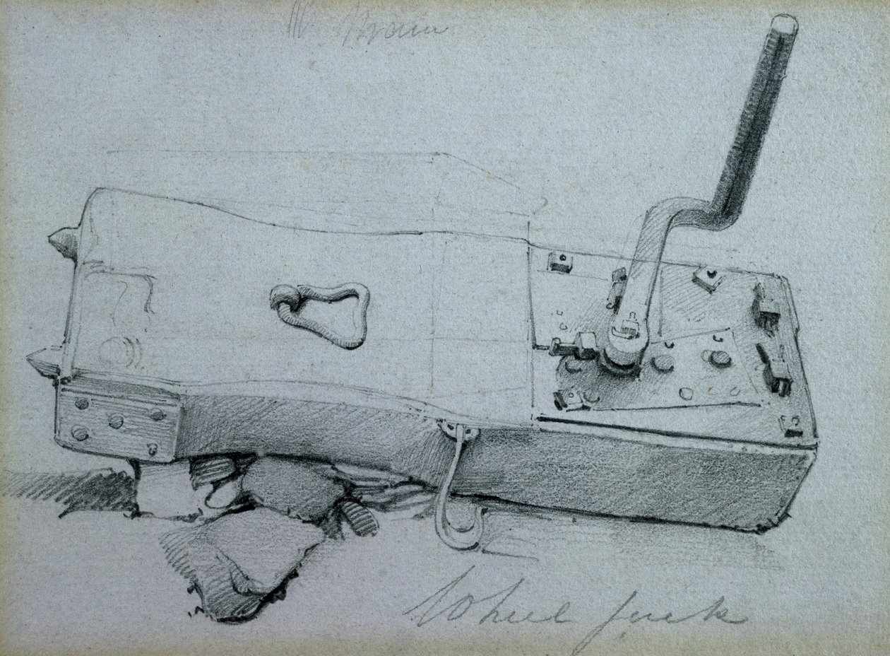 व्हील जैक, 1830s (कलम और स्याही और कागज पर धो) द्वारा जॉन कुक बोर्न