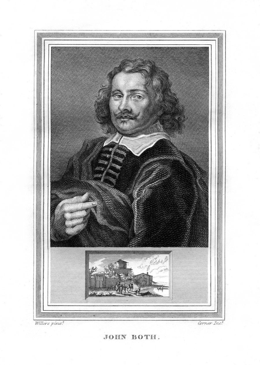 जन डिर्क्ज़ दोनों, डच बरोक युग चित्रकार, 1825। द्वारा जॉन कॉर्नर