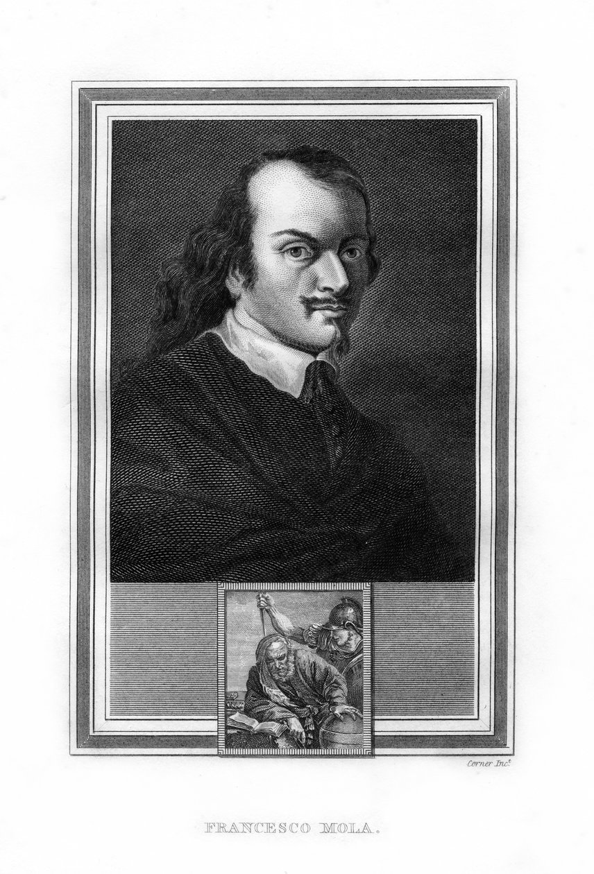 पियर फ्रांसेस्को मोला, इतालवी बारोक चित्रकार, 1825। द्वारा जॉन कॉर्नर