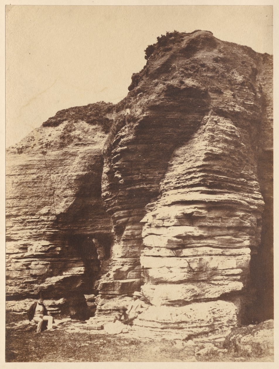 टॉर्के इंग्लैंड के पास लिवरमेड में चट्टानें, सी। 1852। द्वारा जॉन डिल्विन लेलेवेन