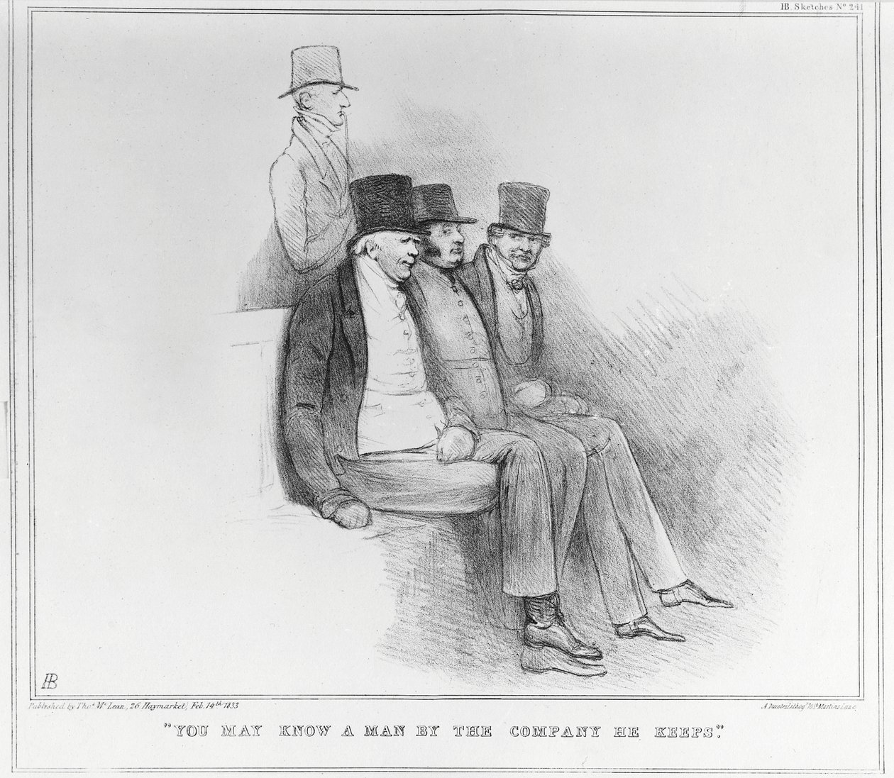 आप एक आदमी को उसके द्वारा रखी गई कंपनी, 1833 के बारे में जान सकते हैं द्वारा जॉन डॉयल