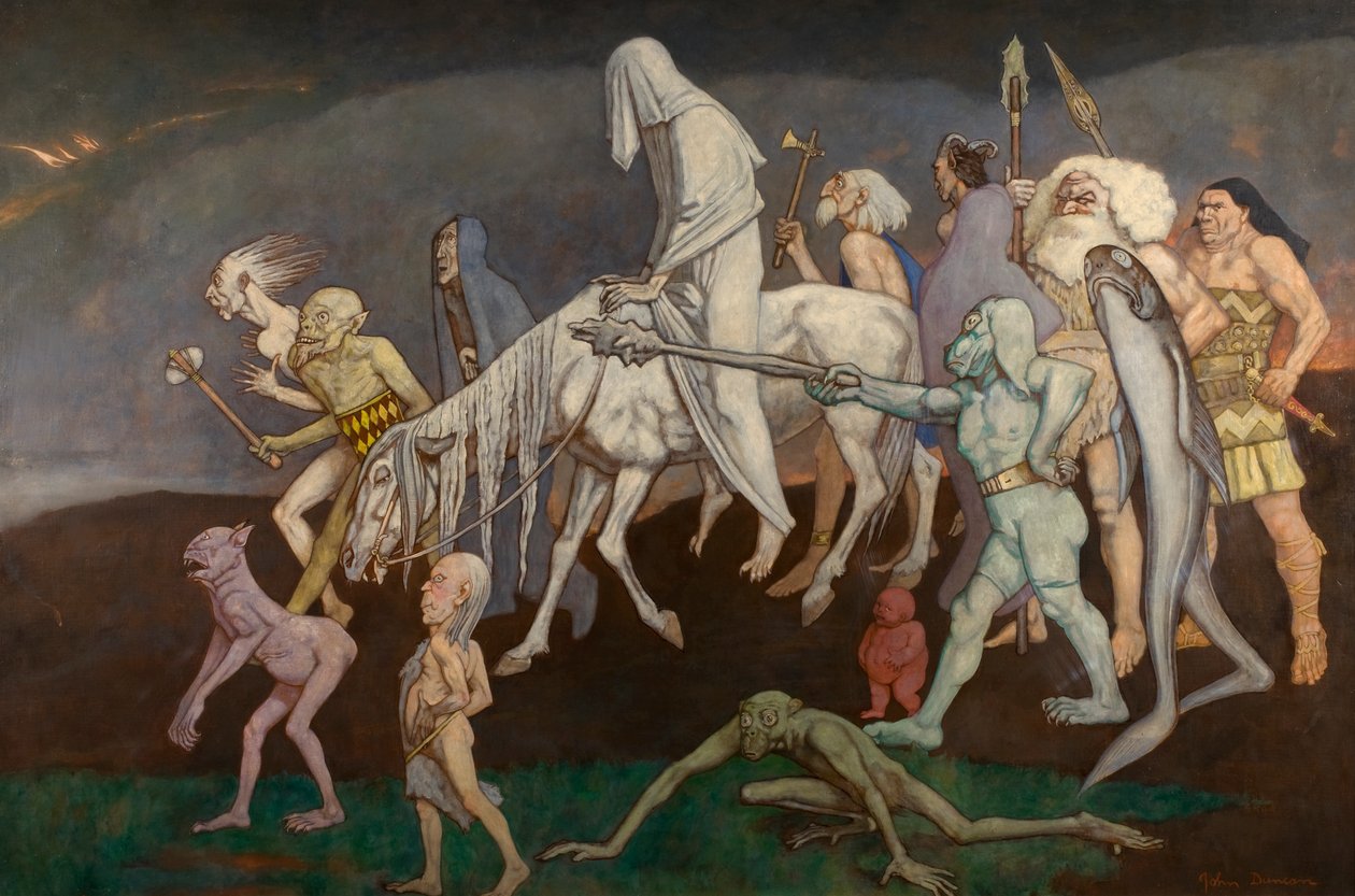 द फमर्स (या द पावर्स ऑफ एविल एब्रोड इन द वर्ल्ड), c.1939 (टेम्पा) द्वारा जॉन डंकन