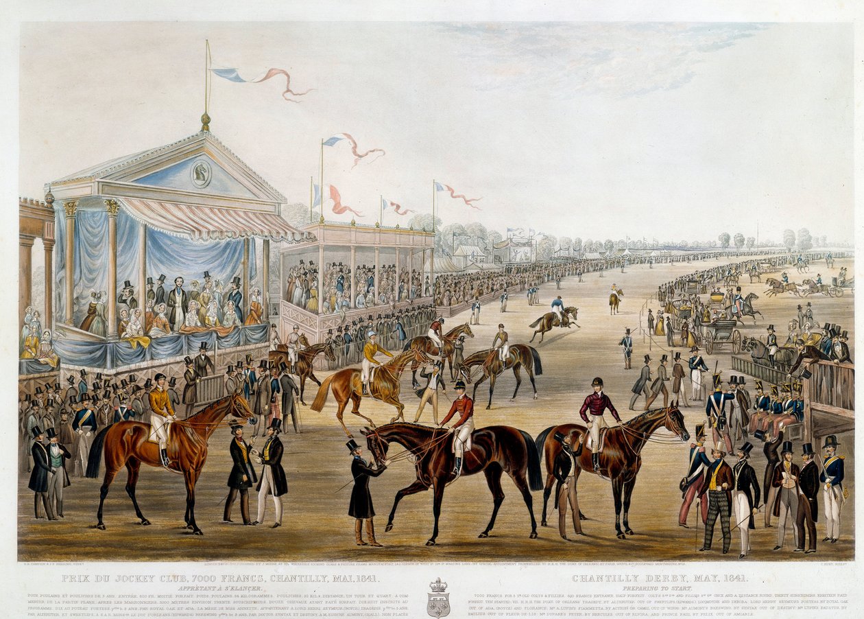जॉन फ्रेडरिक हेरिंग (1795-1865) द्वारा प्रिंट 1841 में प्रिक्स डू जॉकी क्लब ए चैन्टिली द्वारा जॉन फ्रेडरिक हेरिंग सीनियर
