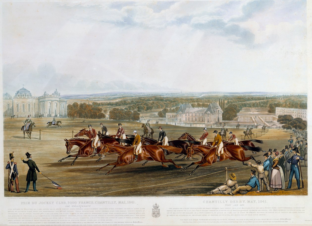 1841 में प्रिक्स डू जॉकी क्लब ए चैन्टिली जॉन फ्रेडरिक हेरिंग (1795-1865) द्वारा प्रिंट करें (ईसी.इंग्ल।) द्वारा जॉन फ्रेडरिक हेरिंग सीनियर