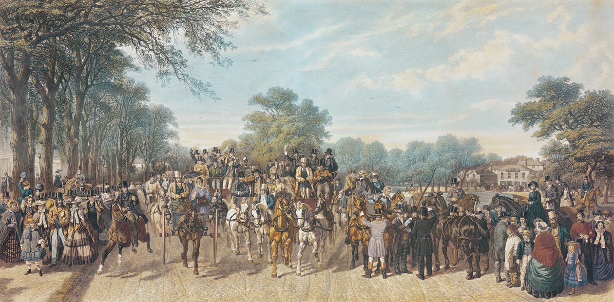 डर्बी से वापसी, 1862 द्वारा जॉन फ्रेडरिक हेरिंग सीनियर
