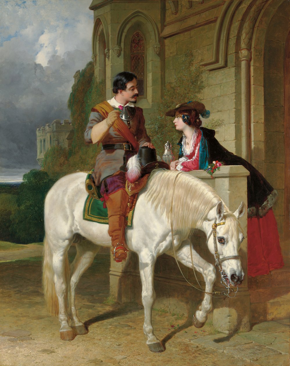 द रोज़, 1853 द्वारा जॉन फ्रेडरिक हेरिंग सीनियर