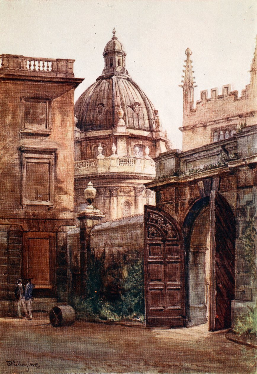 हर्टफोर्ड कॉलेज और रेडक्लिफ लाइब्रेरी का प्रवेश द्वार, 1903 द्वारा जॉन फुललीवे