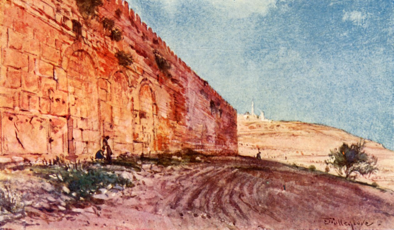 यरूशलेम। - द टेम्पल एरिया का ट्रिपल गेट, 1902। द्वारा जॉन फुललीवे