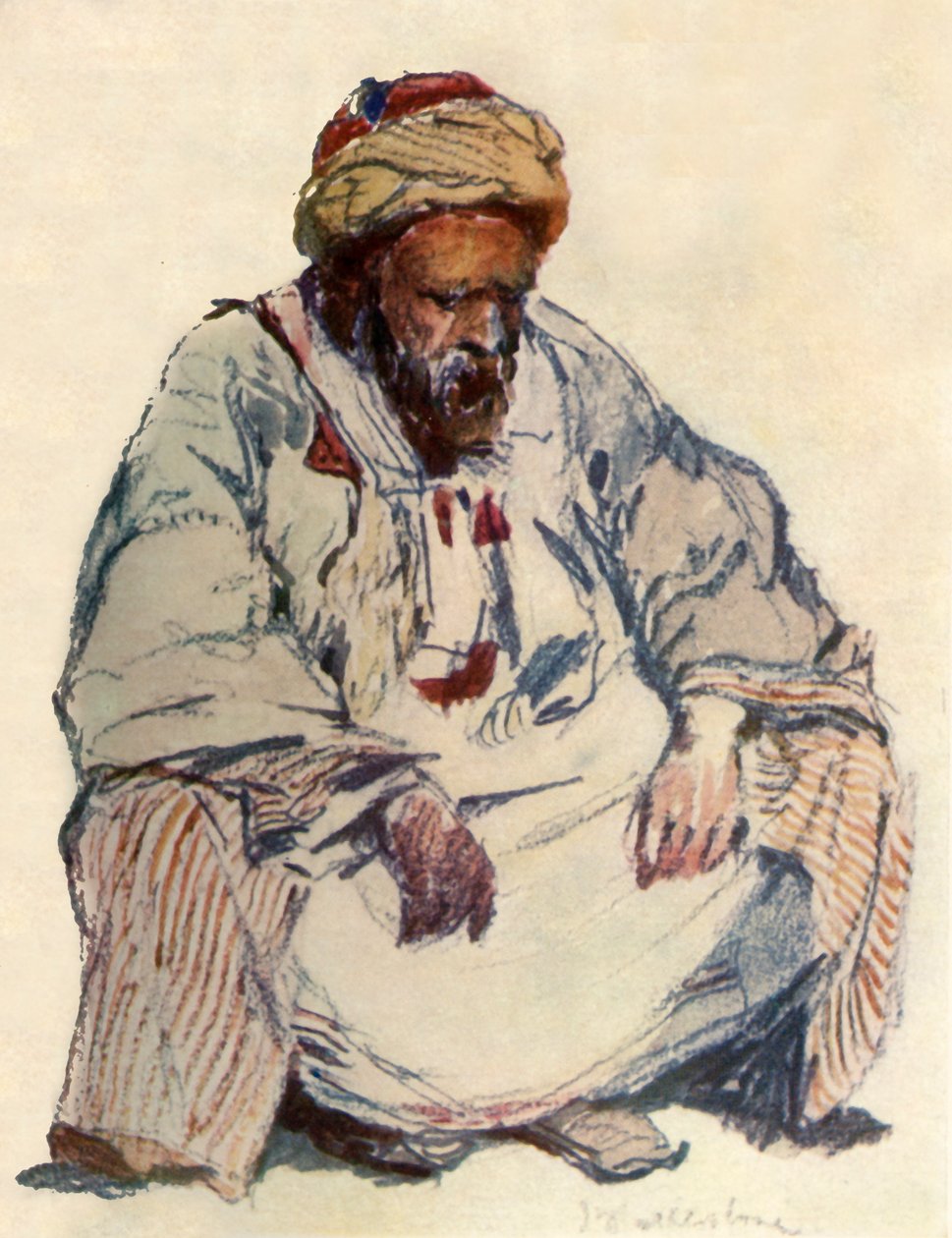 सीपियन शेफर्ड की सीडेड चित्रा भेड़स्किन कोट, 1902 में। द्वारा जॉन फुललीवे