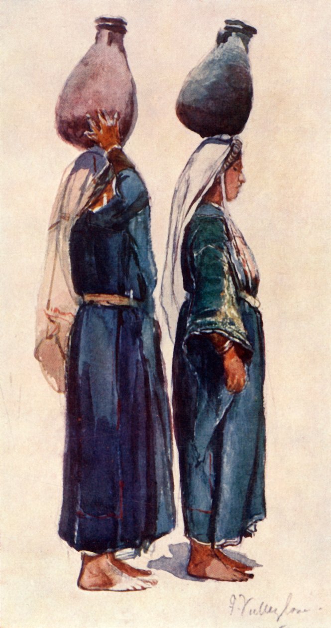 सीरियन किसान महिलाओं का अध्ययन, 1902। द्वारा जॉन फुललीवे