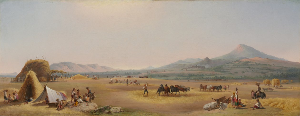 1868 में रोमन कैम्पागना पर हार्वेस्ट। द्वारा जॉन गैडस्बी चैपमैन