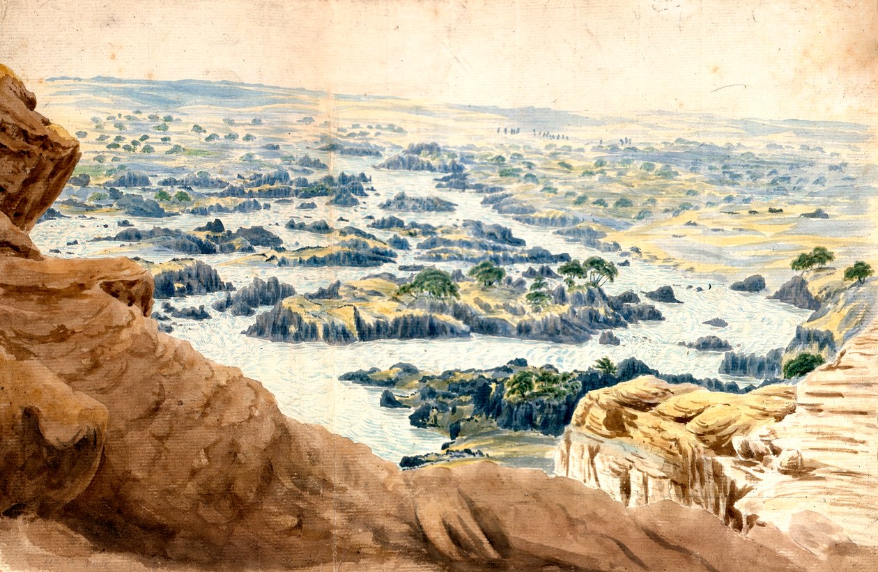 लैंडस्केप, मोतियाबिंद, मिस्र, c19 वीं शताब्दी द्वारा जॉन गार्डनर विल्किंसन