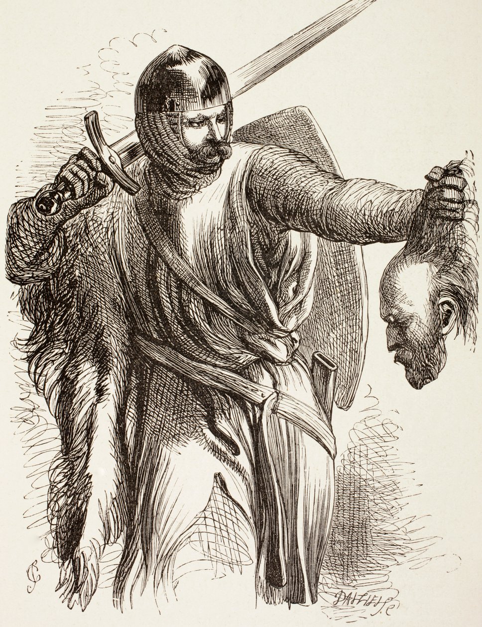 द बस्टर्ड विद ऑस्ट्रिया हेड, 1890 द्वारा जॉन गिल्बर्ट